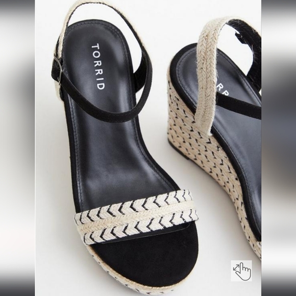 NWB Torrid Platform Wedge Sandals sz 10 1/2W - Picture 4 of 4